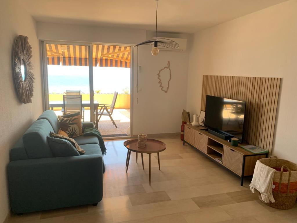 Marinella, Vue Mer Panoramique, Superbe T2 Plage A 150 M 아작시오 외부 사진